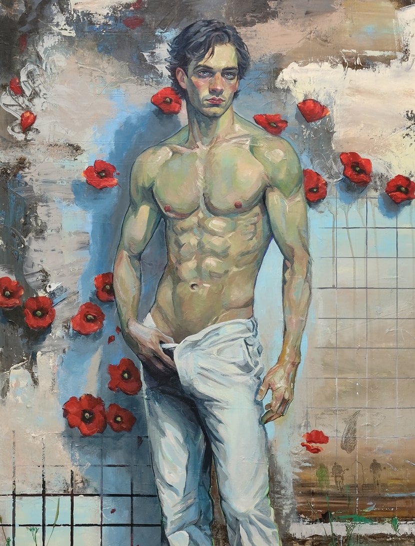 It’s Poppy Time - Öl auf Leinen
