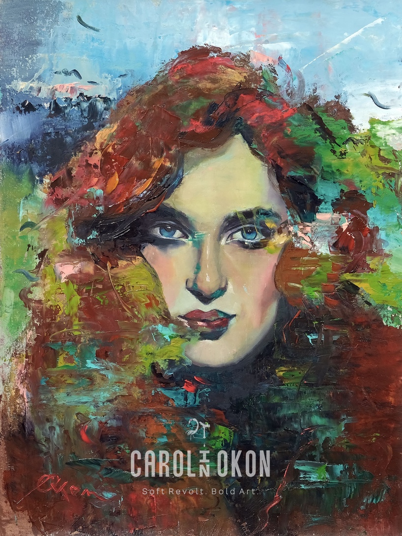 Porträt einer Frau mit roten Haaren und eindringlichem Blick. Kein Posing. Kein Lächeln. Nur Haltung.